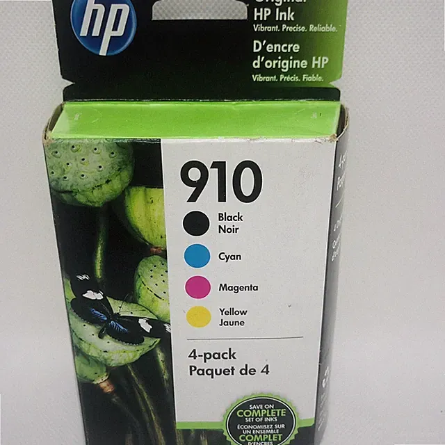 4 Pack Black magenta Yellow Cyan Genuine Printer HP 910 Ink Cartridge Original