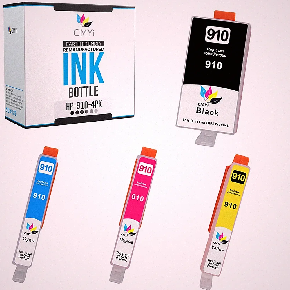 CMYi Compatible HP 910 Ink Cartridges Combo Pack for OfficeJet Pro 8034e 8035