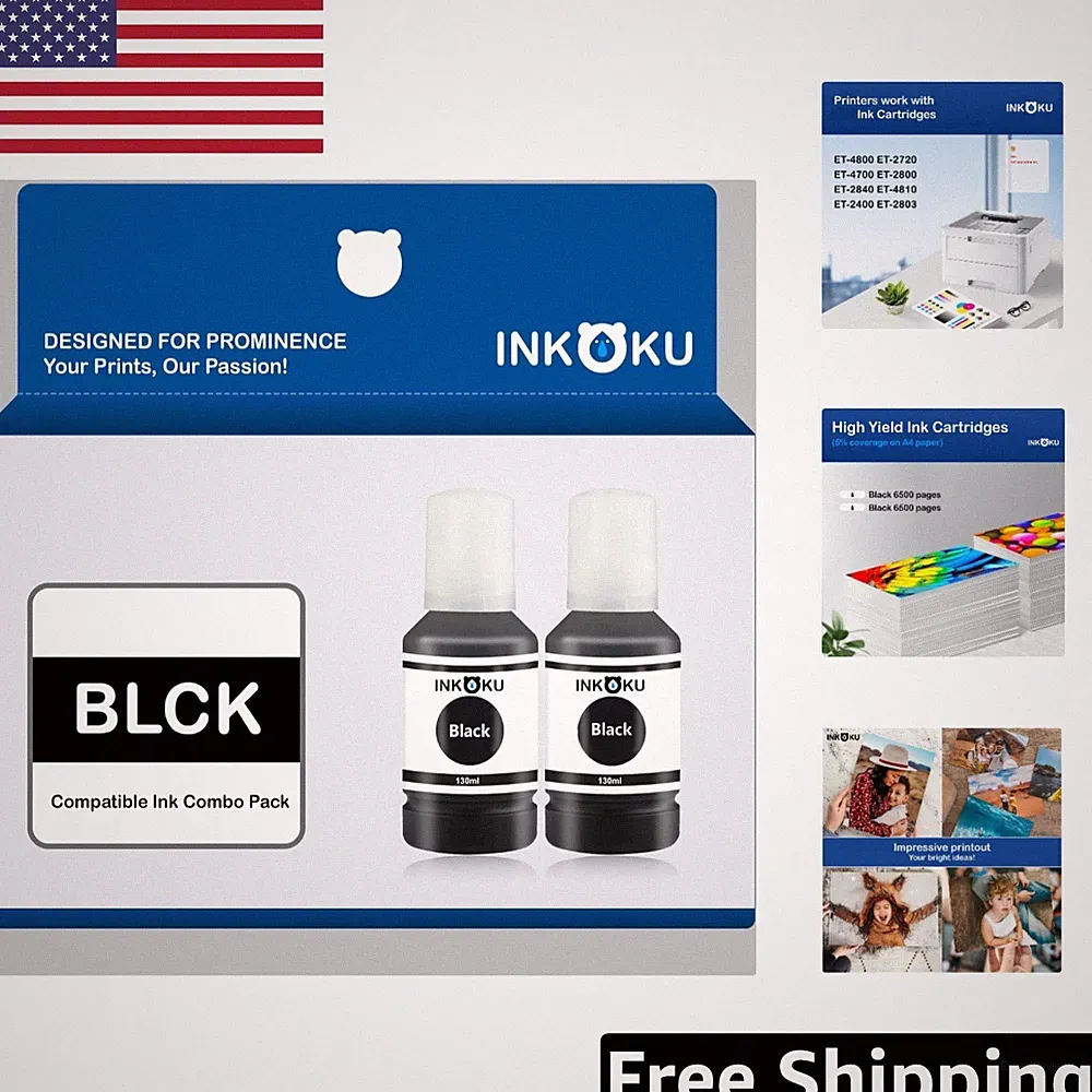 Cost-Effective 522 Black Ink Refills - Up to 8,000 Pages, Easy to Use (2 Pack)