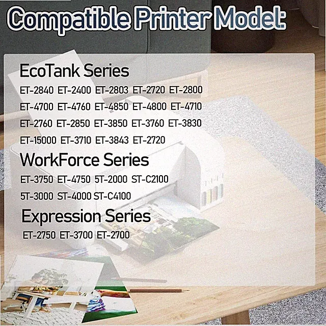 High Yield Compatible Ink Bottles for ET-2800, ET-4800