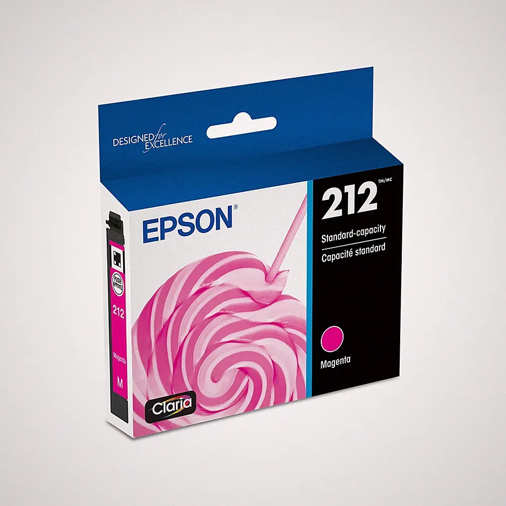 Magenta Inkjet Printer Ink Cartridge Fast Drying Vibrant Color Quality Prints