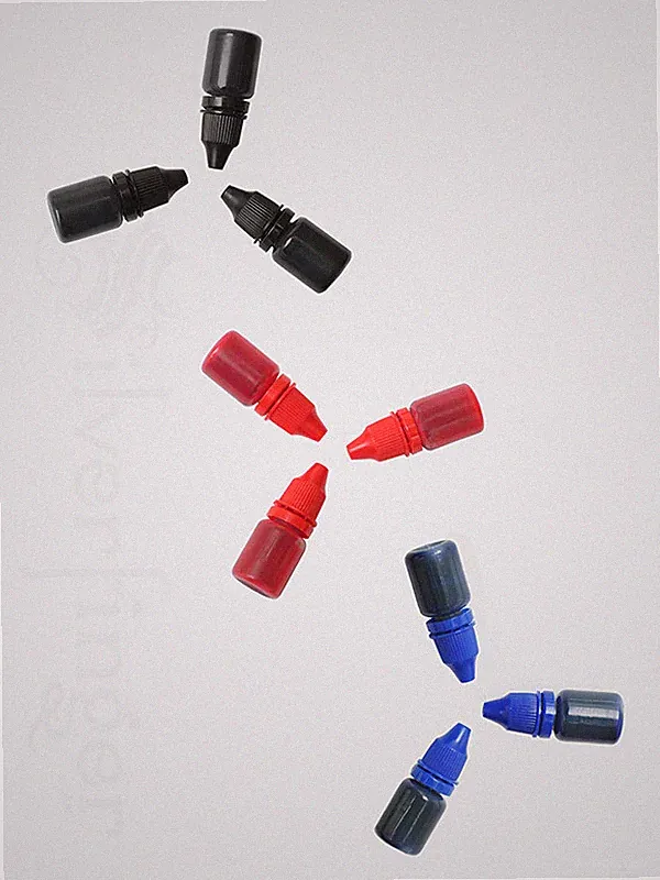 STAMP PAD REFILL INK 1oz 30ml Self Inking Stamp Rubber Hand Stamper Pad 3 Bottle